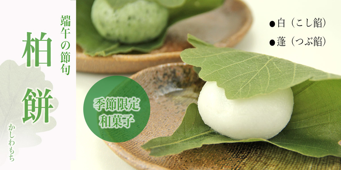 端午の節句菓 柏餅 販売終了しました 桂月堂 島根県松江市の和菓子老舗